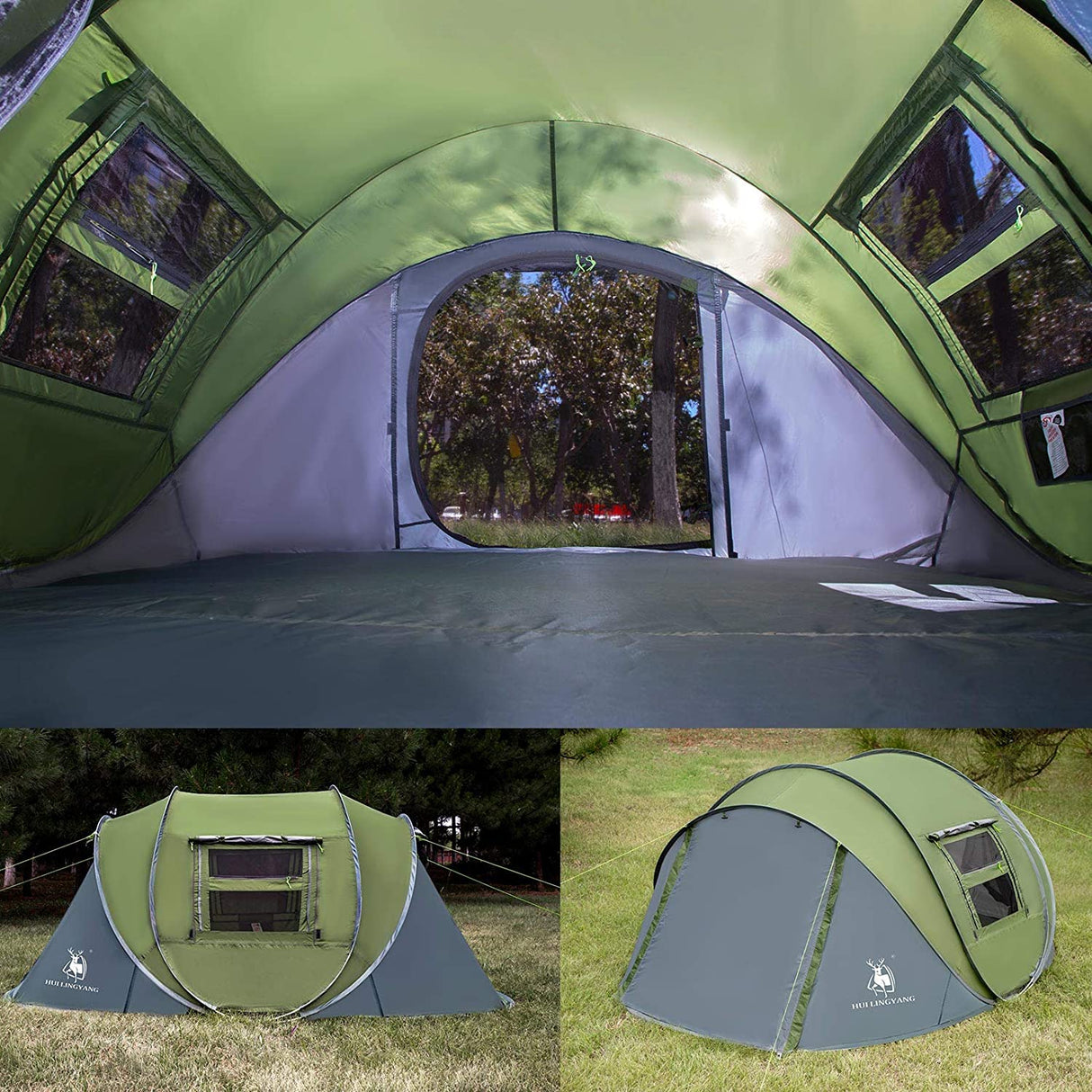 Easy Pop Up Tent-Automatic Setup- Instant Family Tents for Camping, Hiking & Traveling
