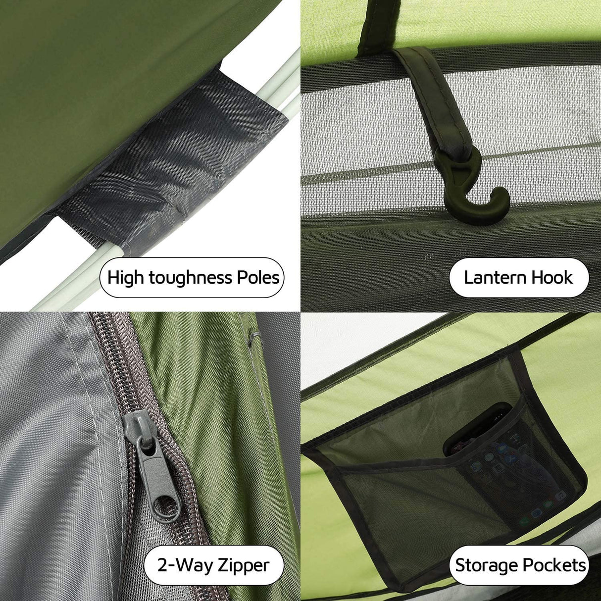 Easy Pop Up Tent-Automatic Setup- Instant Family Tents for Camping, Hiking & Traveling