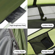 Easy Pop Up Tent-Automatic Setup- Instant Family Tents for Camping, Hiking & Traveling