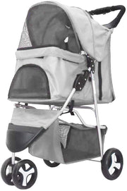 3-Wheel Folding Pet Stroller