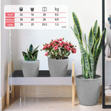 Garden Resin Planter Sandstone Touch Set of 3