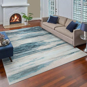 200 × 250 cm Grey Abstract Medium-Pile Area Rug