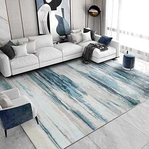 200 × 250 cm Grey Abstract Medium-Pile Area Rug