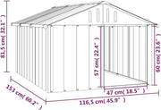 Dog House Home Garden Backyard Dog Kennel Indoor Outdoor Puppy Pet Cat Shed House Animal Supply with Roof Grey Galvanised Steel