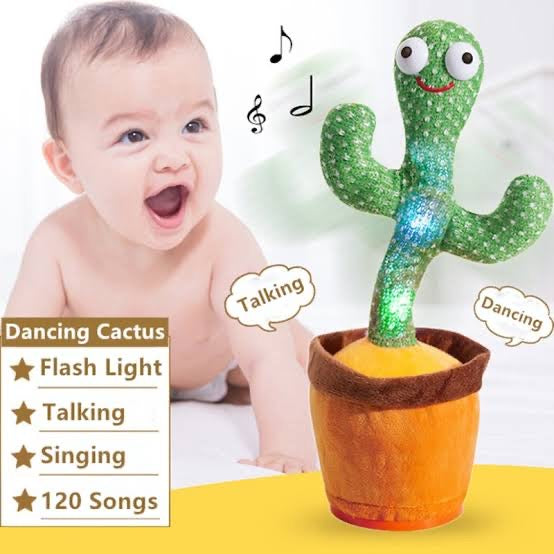USB Dancing & Talking Cactus Plush Toy