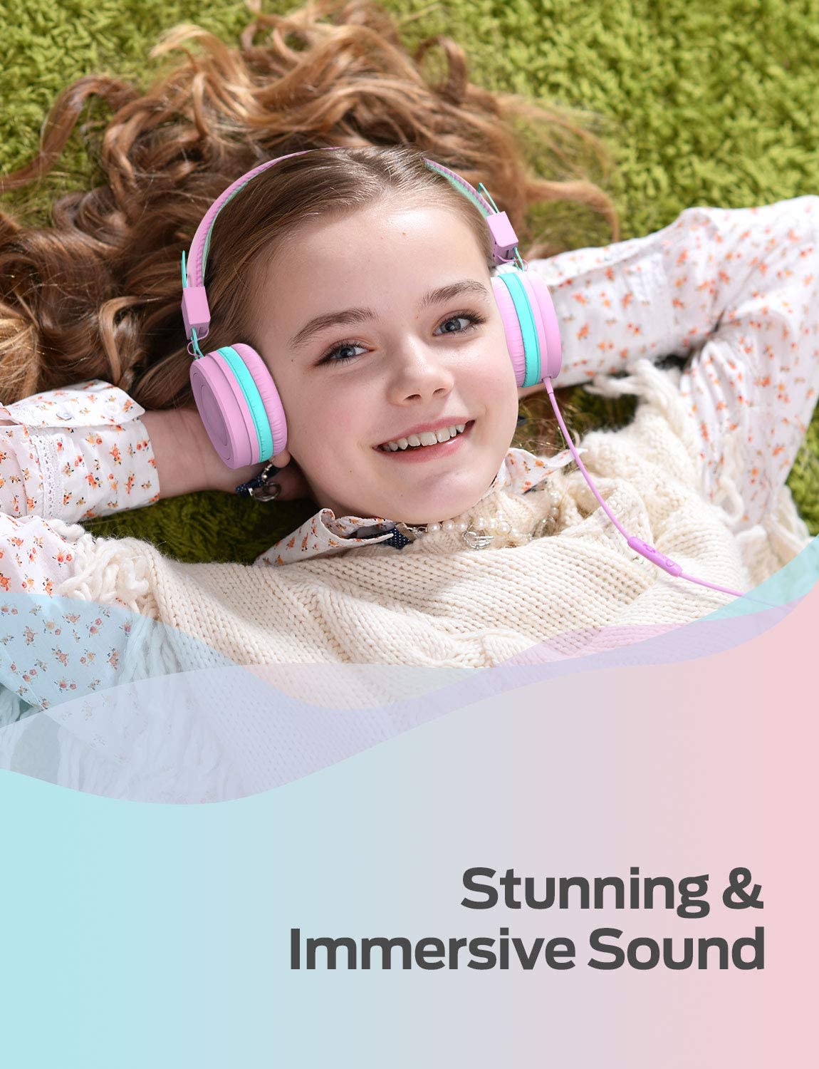 iClever Kids Headphones-Pink