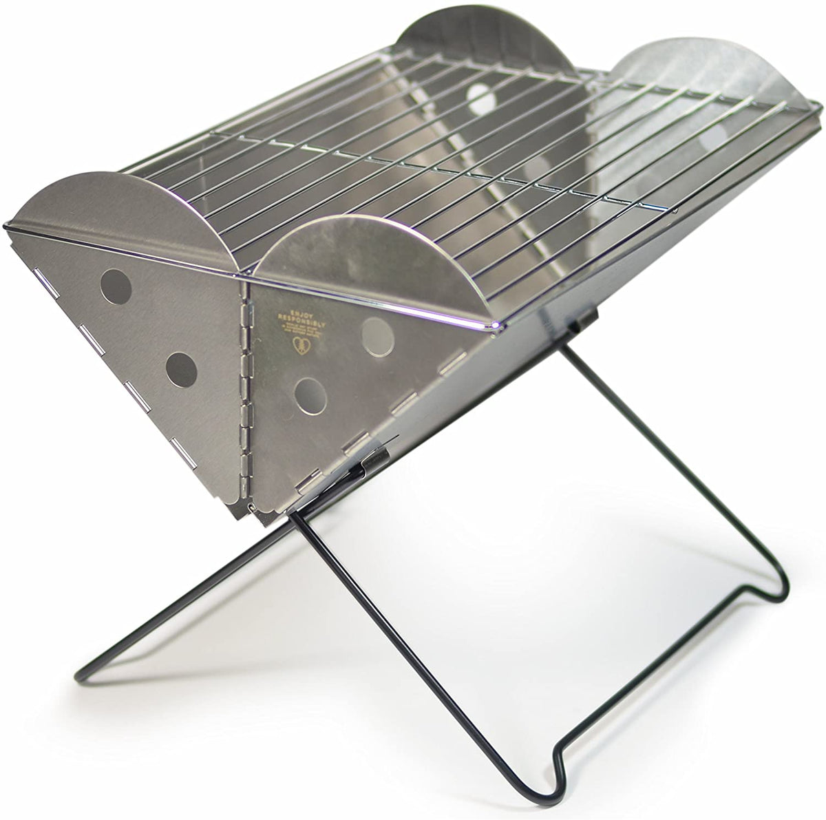 Flatpack Portable Stainless Steel Grill and Fire Pit