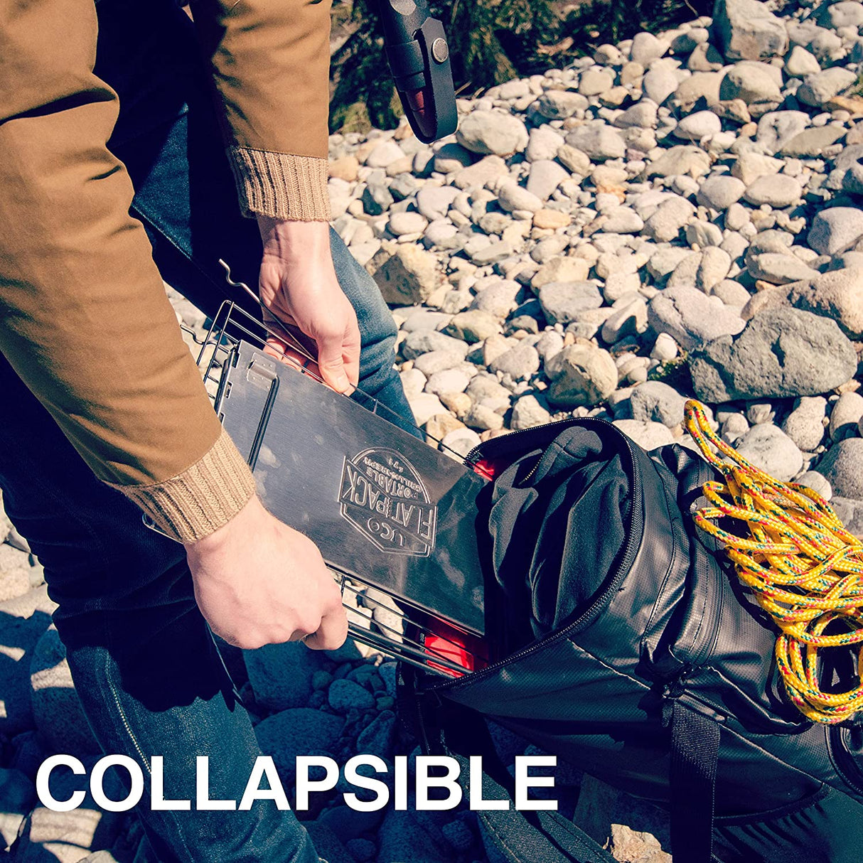 Flatpack Portable Stainless Steel Grill and Fire Pit