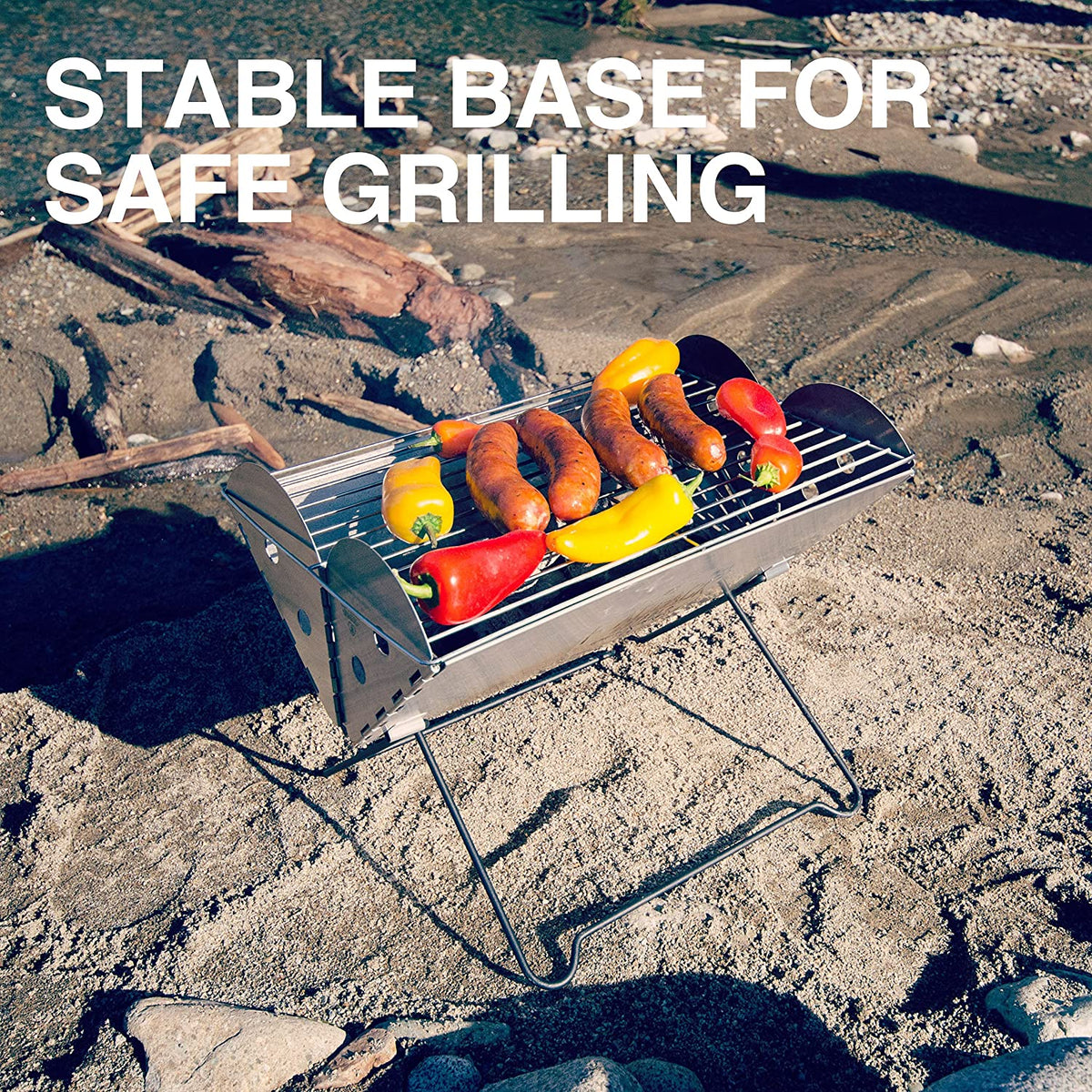 Flatpack Portable Stainless Steel Grill and Fire Pit