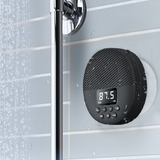 Waterproof Shower Speaker, AGPTEK Waterproof Bluetooth Speaker, Shower Radio with Bluetooth 5.0, LED Screen, Suction Cup, Support TF Card, Built-in MIC for Bathroom, Shower, Beach, Outdoor, Indoor