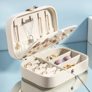 TERSELY Portable Jewellery Organiser – White or Pink