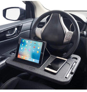 Two-Sided Steering Wheel Tray for Parked Use – Black