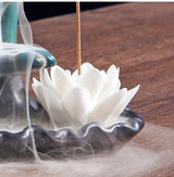 Ceramic Zen Buddha's-Hand Backflow Incense Burner