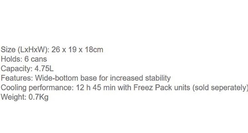 Small Insulated Cooler, 5 Quart