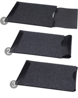 Leather and Felt Hybrid Laptop Sleeve
