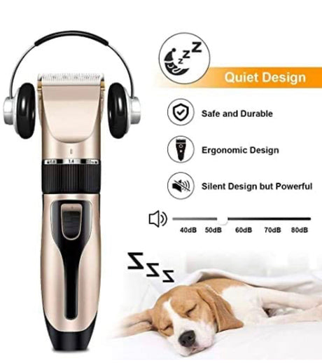 Hair Clippers For Men,Ceramic Blade Rechargeable Hair Trimmer Set,Cordless Haircut Machine For Men/Kids/Baby/Barber Grooming Kit (Gold)