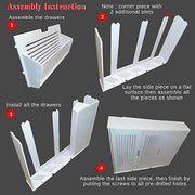 White three tier shoe rack cabinets storage space dust free home tidy organiser