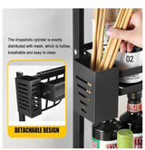 3 Tier Spice Rack Steel Kitchen Cooking Shelf Organizer Storage Bottle Holder AU