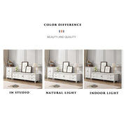 TV Stand Modern Cabinet Wood Entertainment Unit Shelf Storage White 160cm