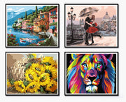 Seaside Town Paint-by-Numbers Kit – 16 × 20in, Unframed