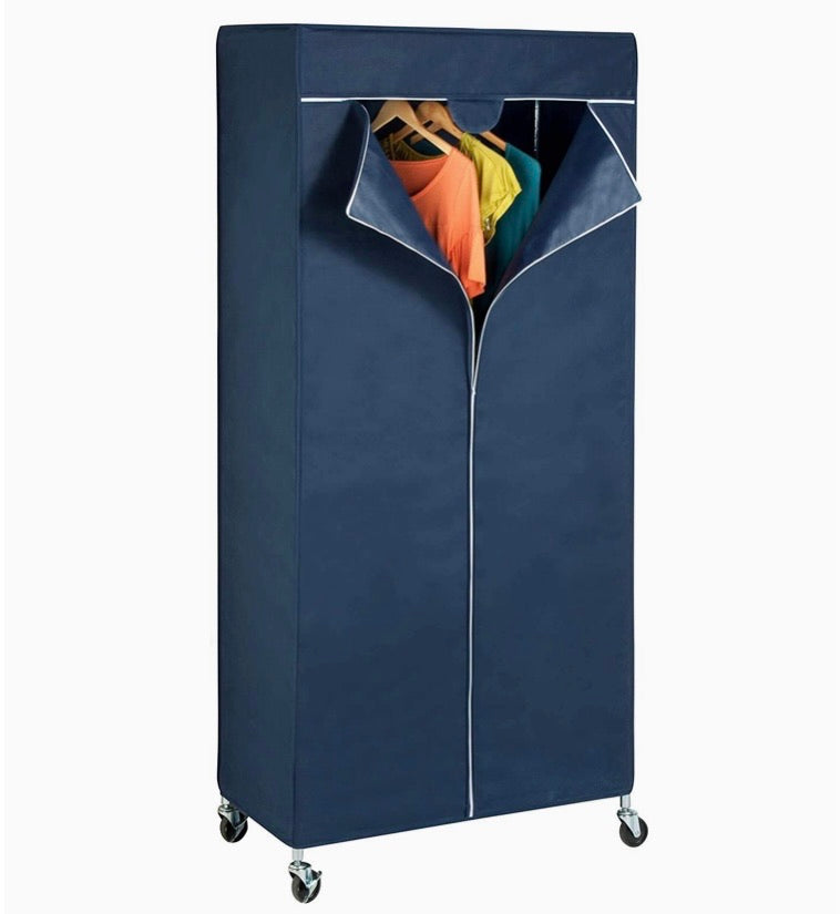 GAR-01120 Garment-Rack Cover – Navy Blue