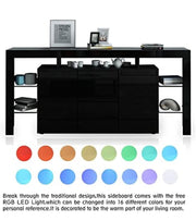 Luxsuite Sideboard Buffet Table Storage Cabinet