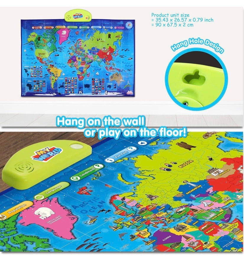 BEST LEARNING i-Poster Interactive World Map