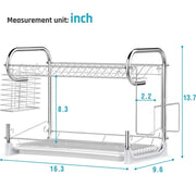 2-Tier Dish Drying Rack