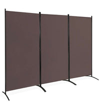 3-Panel Wood & Steel Folding Privacy Screen – 4 Colours