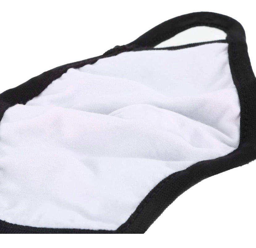 Reusable Two-Layer Cotton Fabric Face Masks – 5 Pack