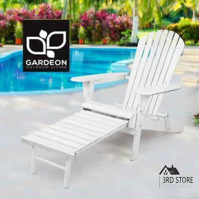 Wooden Adirondack-Style Outdoor Chair