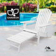 Wooden Adirondack-Style Outdoor Chair