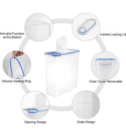 4L Large Cereal Containers Storage Set of 4