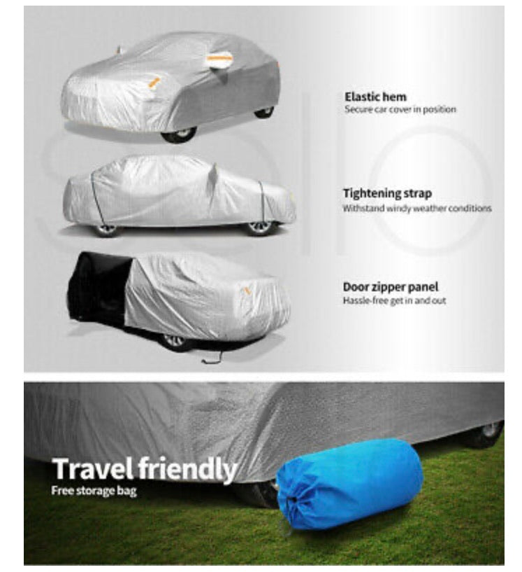 Car Cover Waterproof UV Dust Proof Large Full Coverage Cover 3XXL 530x200x150cm