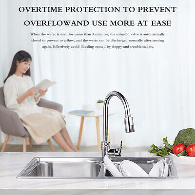 Touchless Motion-Sensor Faucet Adapter – USB Rechargeable