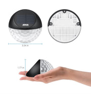 4-Pack Solar Fence & Deck Lights – 22 Lumens