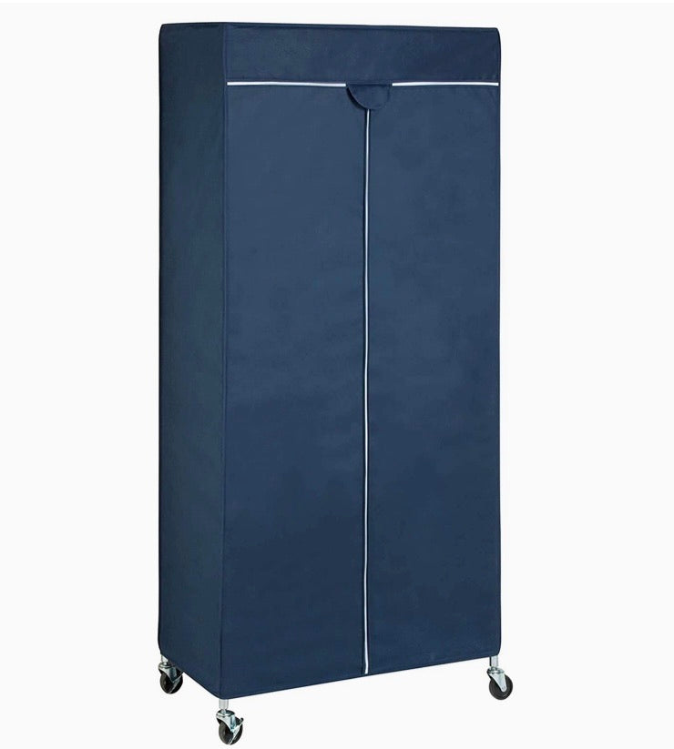 GAR-01120 Garment-Rack Cover – Navy Blue