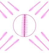 100 PCS Pink Disposable Eyelash Brushes
