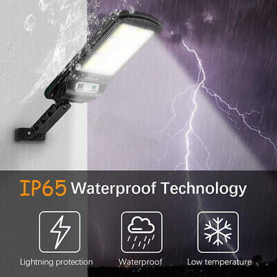 120-LED Solar Motion-Sensor Wall Light with Remote
