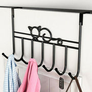 7-Hook Over-Door Coat, Towel & Bag Rack