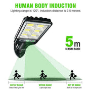 1200W Solar Flood LED Light Motion Sensor Security Wall Yard Street Outdoor Lamp