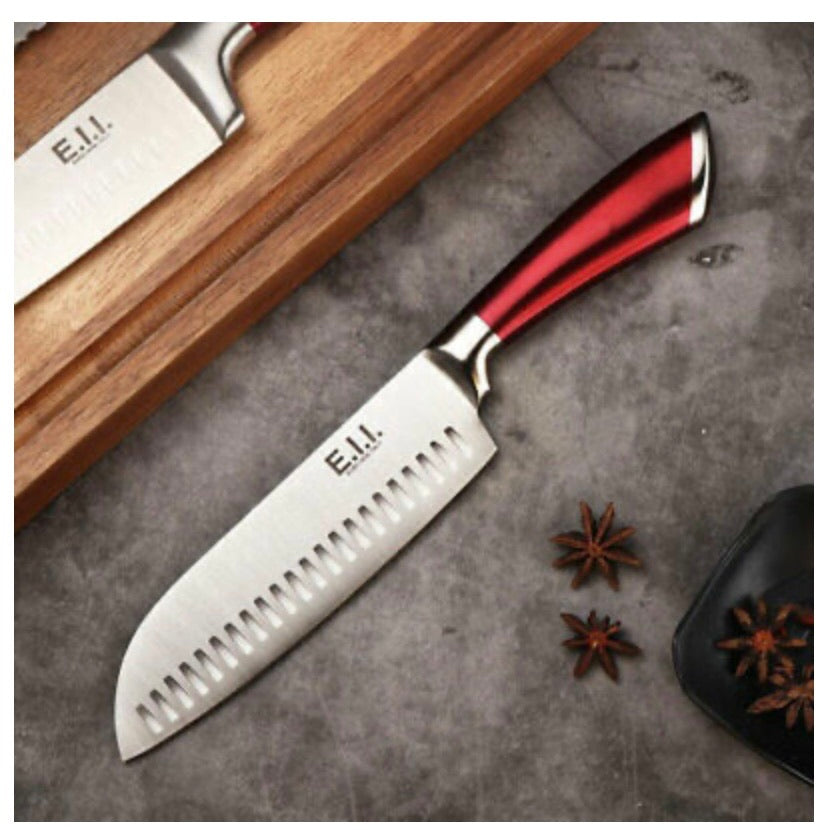 Kitchen Knife 8pc Block Set Microsharp Knives Stainless Steel Gift Scissor