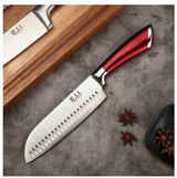 Kitchen Knife 8pc Block Set Microsharp Knives Stainless Steel Gift Scissor