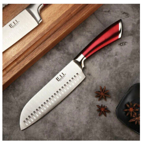 Kitchen Knife 8pc Block Set Microsharp Knives Stainless Steel Gift Scissor