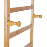 Mobile Wooden Clothes Rack with Wheels