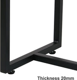 Luxury Marble Console Table Entryway Decorative Table Black Top & Gold Frame