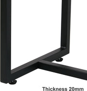 Luxury Marble Console Table Entryway Decorative Table Black Top & Gold Frame