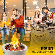 45 cm Portable Fire Pit, BBQ & Smoker