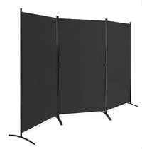 3-Panel Wood & Steel Folding Privacy Screen – 4 Colours