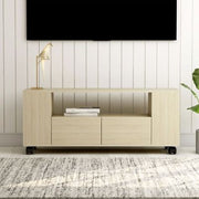 Rolling TV Entertainment Unit with Storage
